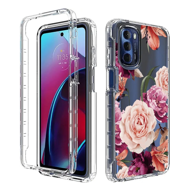 For Motorola Moto G Stylus 2022 PC+TPU Transparent Painted Phone Case