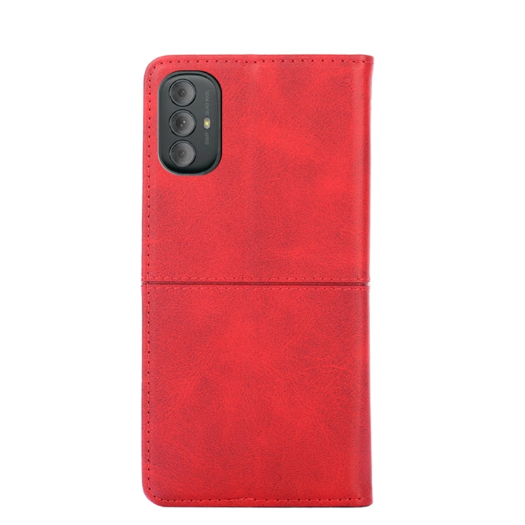 For Motorola Moto G Power 2022 Cow Texture Magnetic Horizontal Flip Leather Phone Case