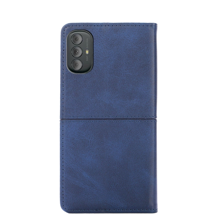 For Motorola Moto G Power 2022 Cow Texture Magnetic Horizontal Flip Leather Phone Case