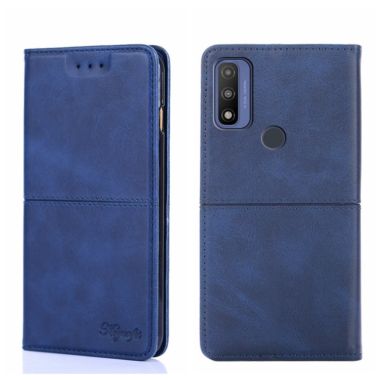 For Motorola G Pure Cow Texture Magnetic Horizontal Flip Leather Phone Case