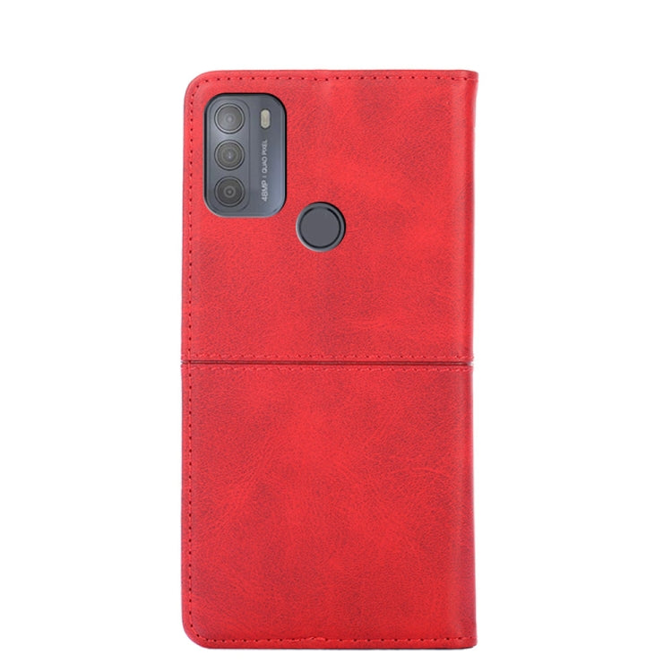 For Motorola Moto G50 Cow Texture Magnetic Horizontal Flip Leather Phone Case