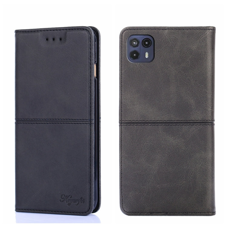 For Motorola Moto G50 5G Cow Texture Magnetic Horizontal Flip Leather Phone Case