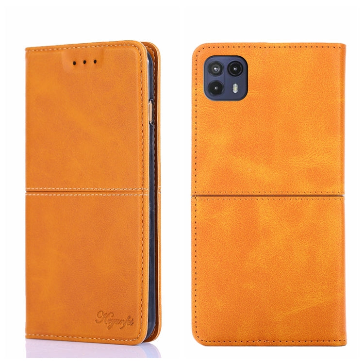 For Motorola Moto G50 5G Cow Texture Magnetic Horizontal Flip Leather Phone Case