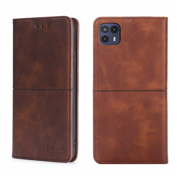 For Motorola Moto G50 5G Cow Texture Magnetic Horizontal Flip Leather Phone Case