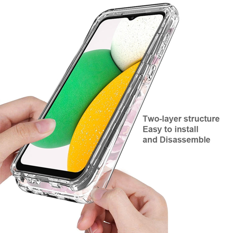 For Samsung Galaxy A03 Core PC+TPU Transparent Painted Phone Case
