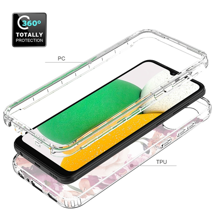 For Samsung Galaxy A03 Core PC+TPU Transparent Painted Phone Case