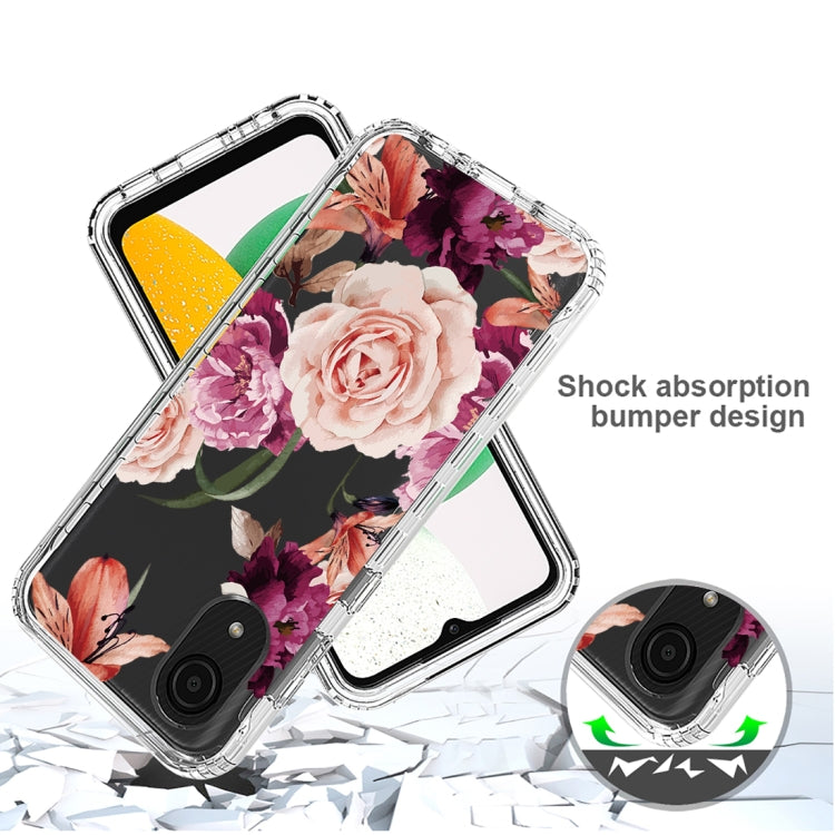 For Samsung Galaxy A03 Core PC+TPU Transparent Painted Phone Case