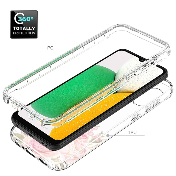 For Samsung Galaxy A03 Core PC+TPU Transparent Painted Phone Case
