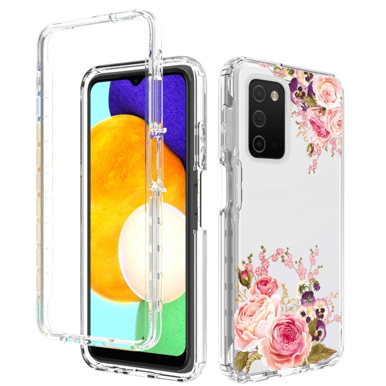 For Samsung Galaxy A03s 165.8mm PC+TPU Transparent Painted Phone Case
