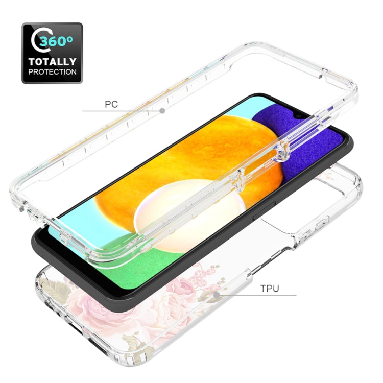 For Samsung Galaxy A03s 165.8mm PC+TPU Transparent Painted Phone Case