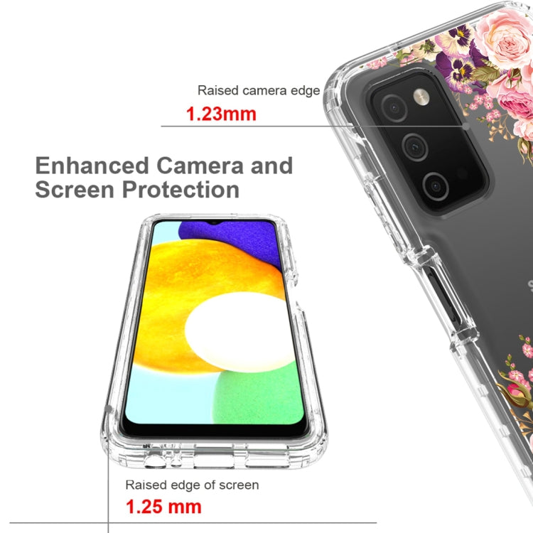 For Samsung Galaxy A03s 165.8mm PC+TPU Transparent Painted Phone Case
