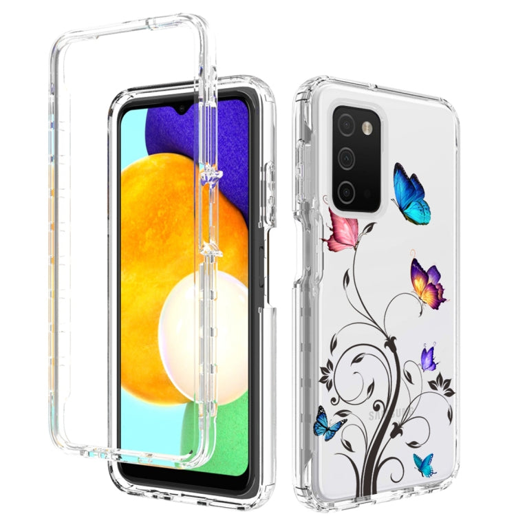 For Samsung Galaxy A03s 165.8mm PC+TPU Transparent Painted Phone Case