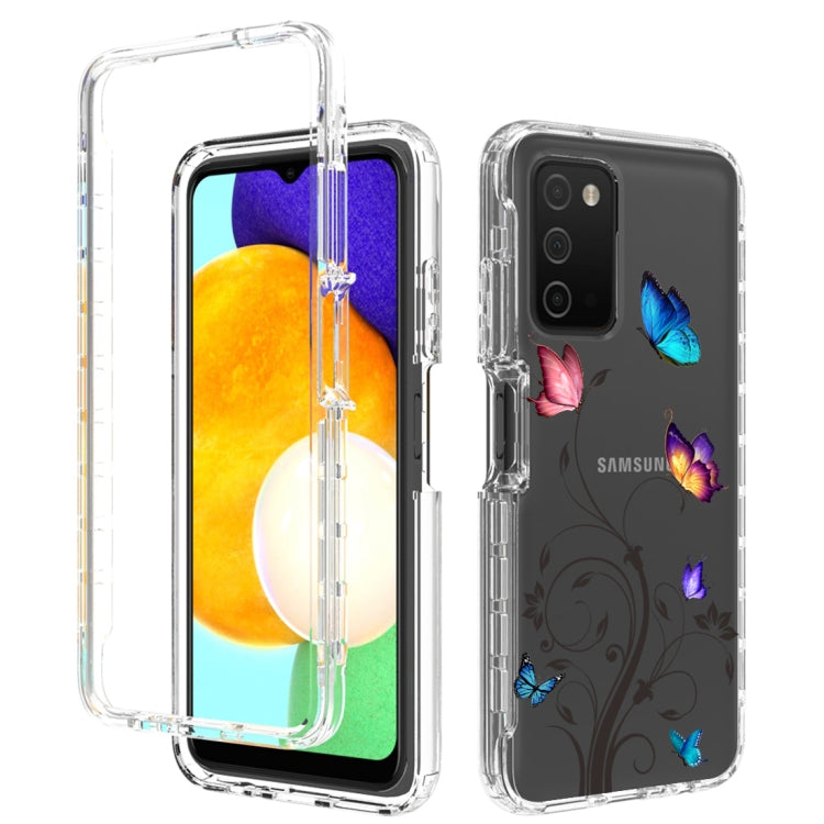For Samsung Galaxy A03s 165.8mm PC+TPU Transparent Painted Phone Case