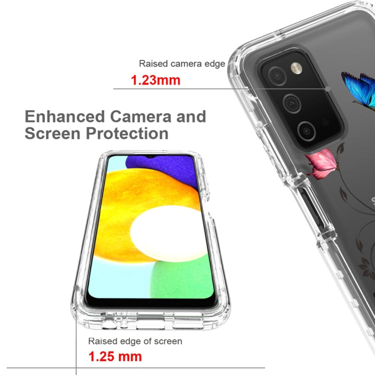 For Samsung Galaxy A03s 165.8mm PC+TPU Transparent Painted Phone Case