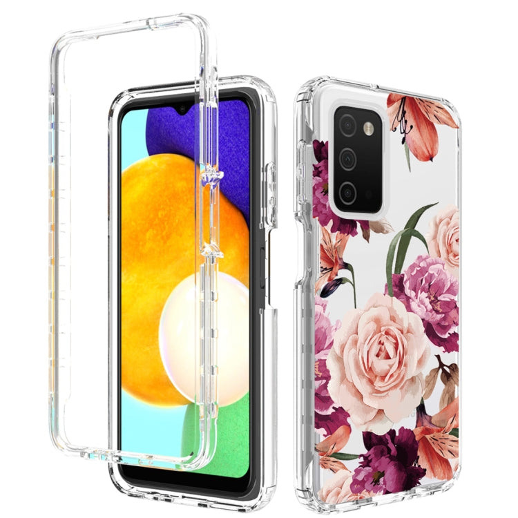 For Samsung Galaxy A03s 165.8mm PC+TPU Transparent Painted Phone Case
