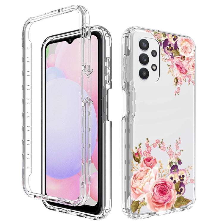 For Samsung Galaxy A13 4G PC+TPU Transparent Painted Phone Case