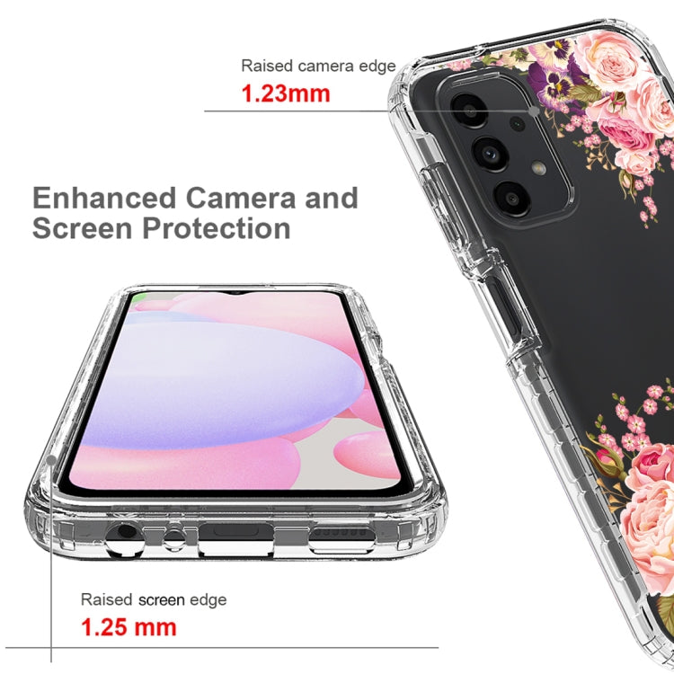 For Samsung Galaxy A13 4G PC+TPU Transparent Painted Phone Case