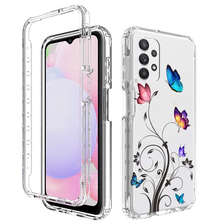 For Samsung Galaxy A13 4G PC+TPU Transparent Painted Phone Case