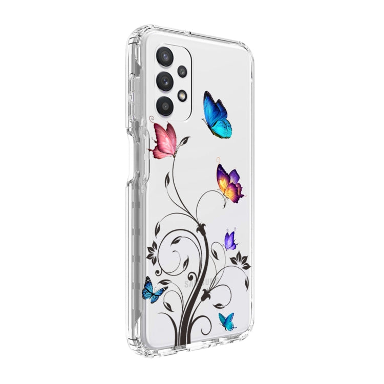 For Samsung Galaxy A13 4G PC+TPU Transparent Painted Phone Case