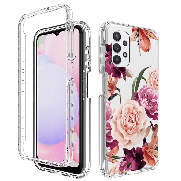 For Samsung Galaxy A13 4G PC+TPU Transparent Painted Phone Case