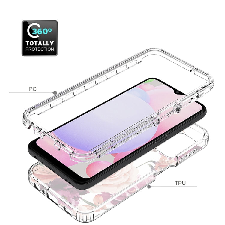 For Samsung Galaxy A13 4G PC+TPU Transparent Painted Phone Case