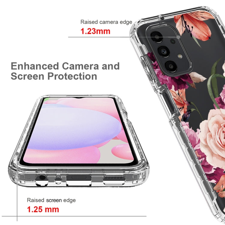 For Samsung Galaxy A13 4G PC+TPU Transparent Painted Phone Case