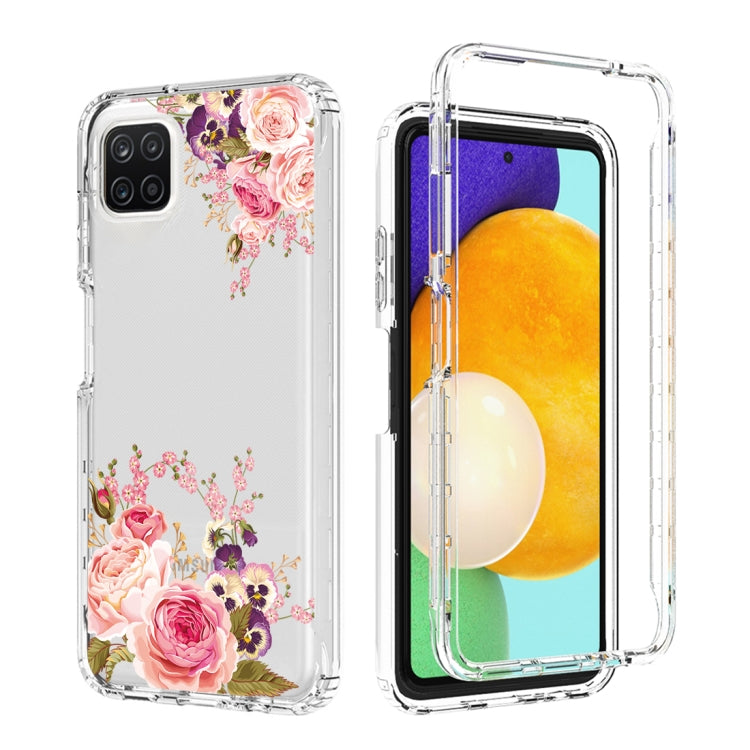 For Samsung Galaxy A22 5G PC+TPU Transparent Painted Phone Case