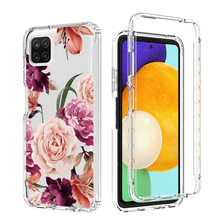 For Samsung Galaxy A22 5G PC+TPU Transparent Painted Phone Case