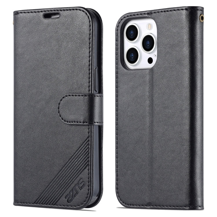 For iPhone 14 Pro AZNS Sheepskin Texture Horizontal Flip Leather Case