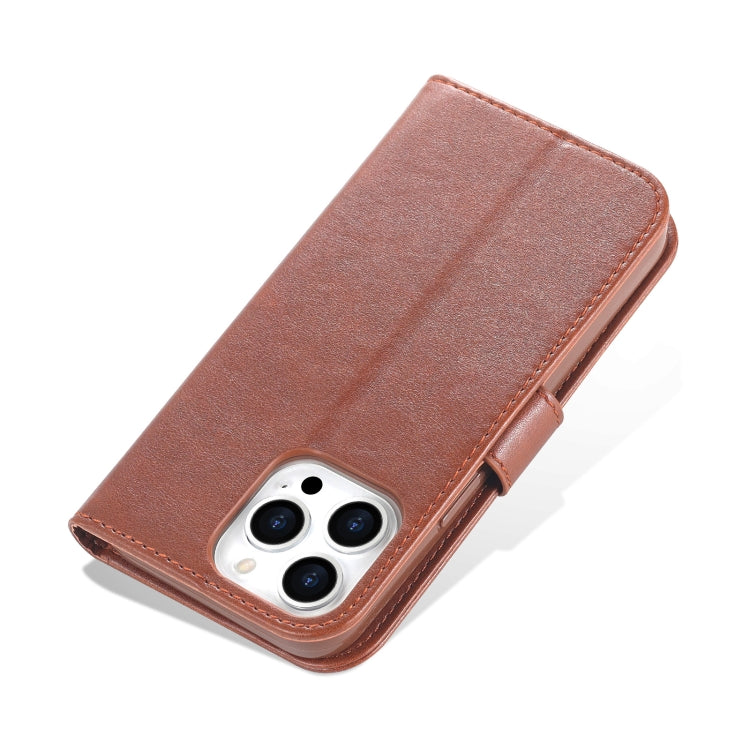For iPhone 14 Pro AZNS Sheepskin Texture Horizontal Flip Leather Case