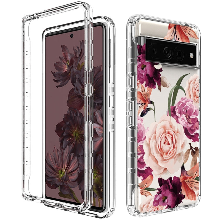For Google Pixel 7 Pro PC+TPU Transparent Painted Phone Case