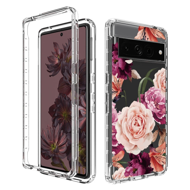 For Google Pixel 7 Pro PC+TPU Transparent Painted Phone Case