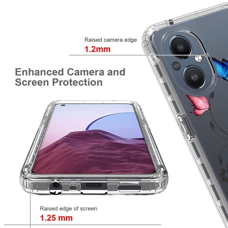For OnePlus Nord N20 5G PC+TPU Transparent Painted Phone Case