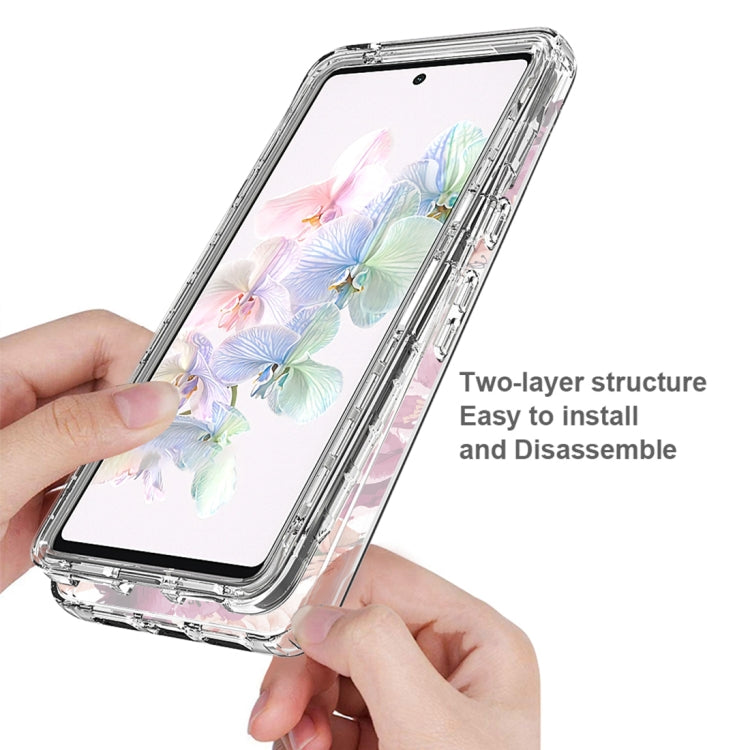 For Google Pixel 7 PC+TPU Transparent Painted Phone Case