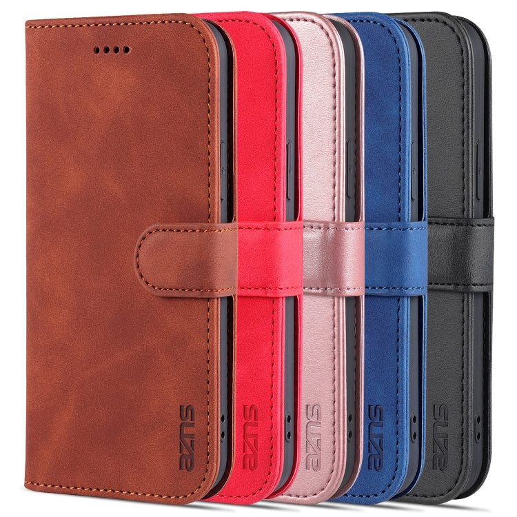For iPhone 14 Plus AZNS Skin Feel Calf Texture Horizontal Flip Leather Case