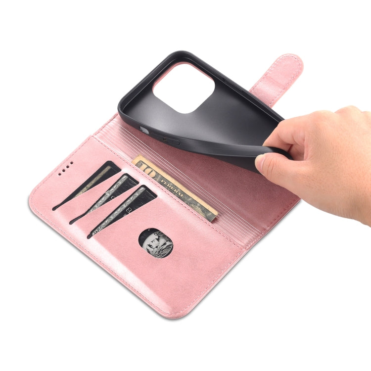 For iPhone 14 Pro AZNS Skin Feel Calf Texture Horizontal Flip Leather Case