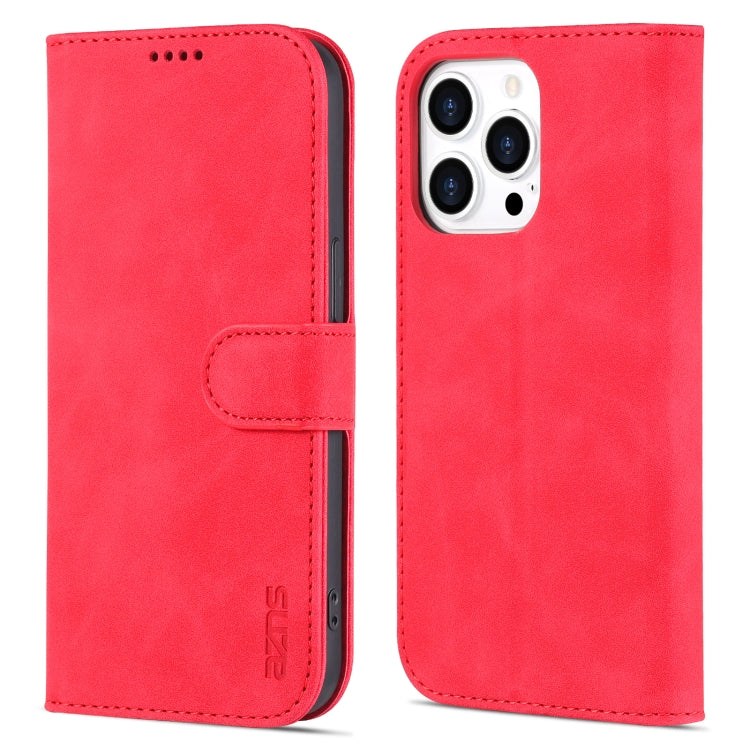 For iPhone 14 Pro AZNS Skin Feel Calf Texture Horizontal Flip Leather Case