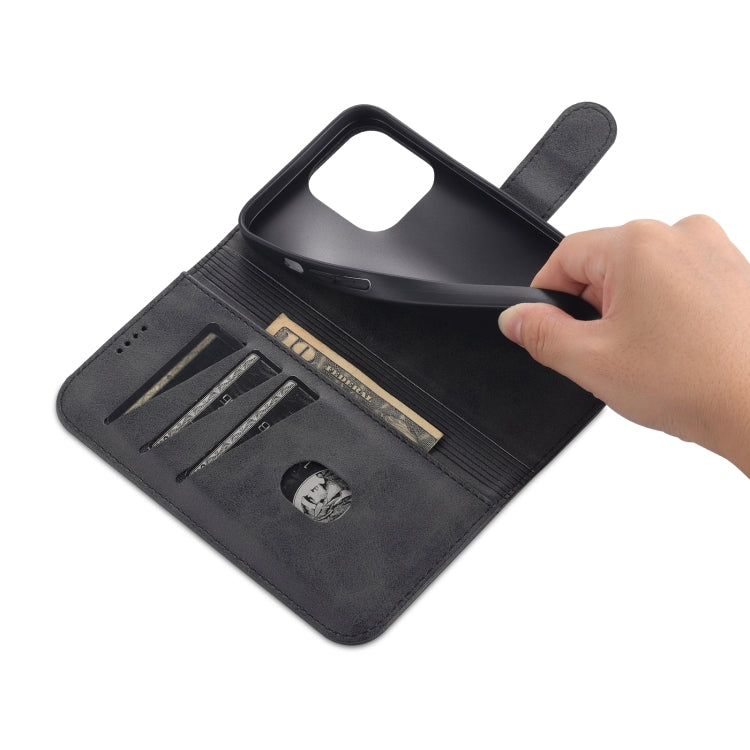 For iPhone 14 Pro AZNS Skin Feel Calf Texture Horizontal Flip Leather Case