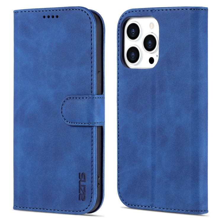 For iPhone 14 Pro AZNS Skin Feel Calf Texture Horizontal Flip Leather Case