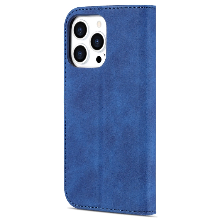 For iPhone 14 Pro AZNS Skin Feel Calf Texture Horizontal Flip Leather Case