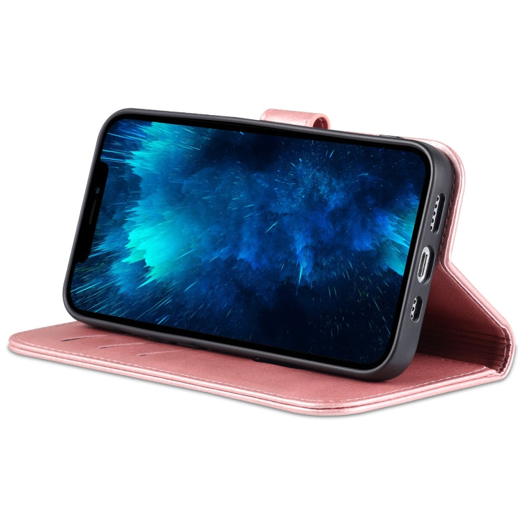 For iPhone 14 Pro Max AZNS Skin Feel Calf Texture Horizontal Flip Leather Case