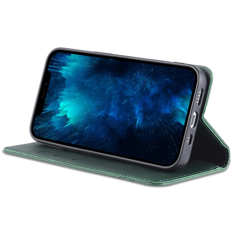 For iPhone 14 Pro Max AZNS Magnetic Calf Texture Flip Leather Phone Case