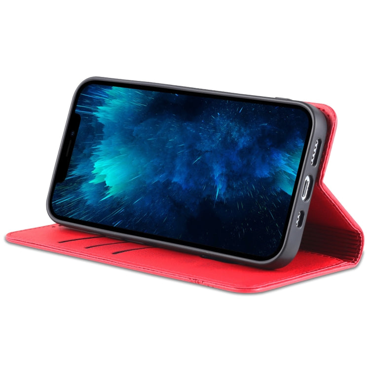 For iPhone 14 Pro Max AZNS Magnetic Calf Texture Flip Leather Phone Case