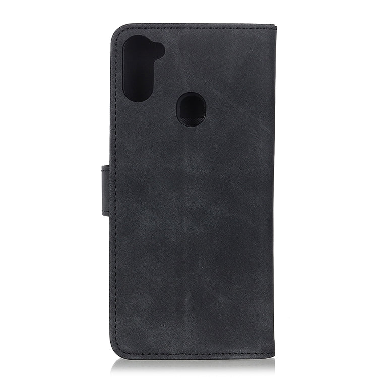 For Galaxy A11 Retro Texture PU + TPU Horizontal Flip Leather Case with Holder & Card Slots & Wallet