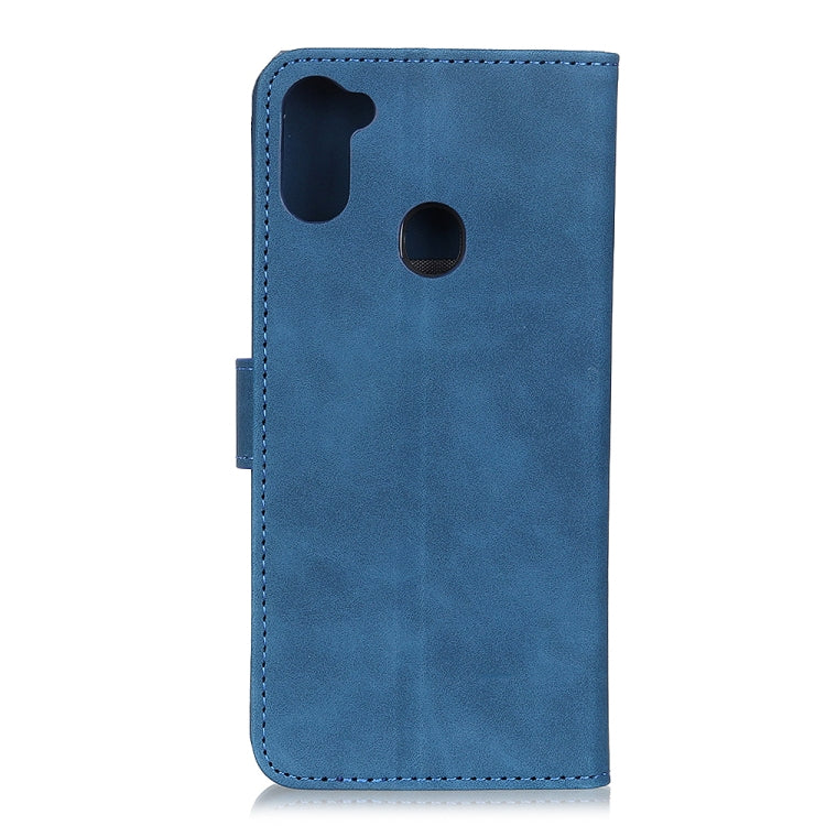For Galaxy A11 Retro Texture PU + TPU Horizontal Flip Leather Case with Holder & Card Slots & Wallet