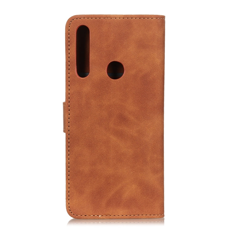 For Huawei P40 Lite E / Y7P Retro Texture PU + TPU Horizontal Flip Leather Case with Holder & Card Slots & Wallet