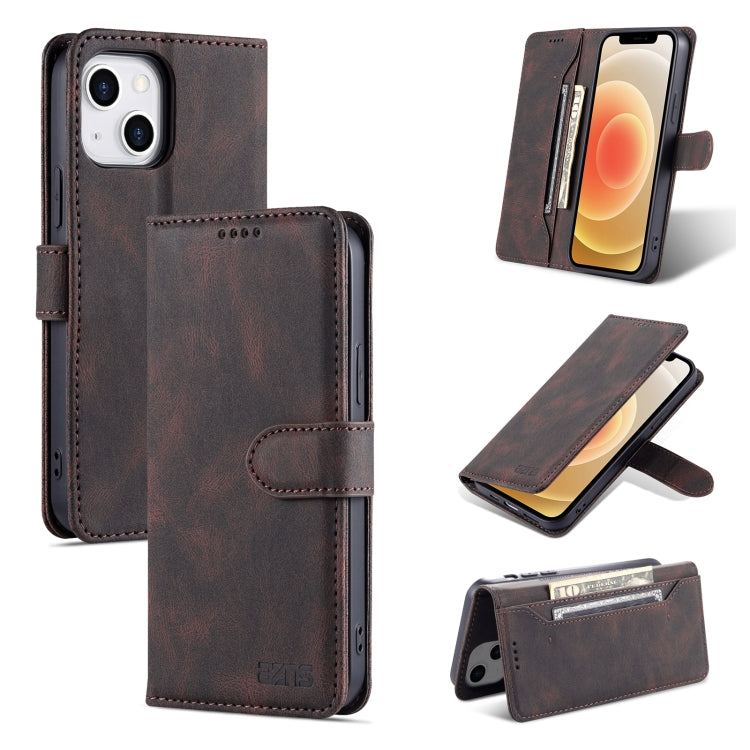 For iPhone 14 Plus AZNS Dream Second Generation Skin Feel PU+TPU Horizontal Flip Leather Phone Case