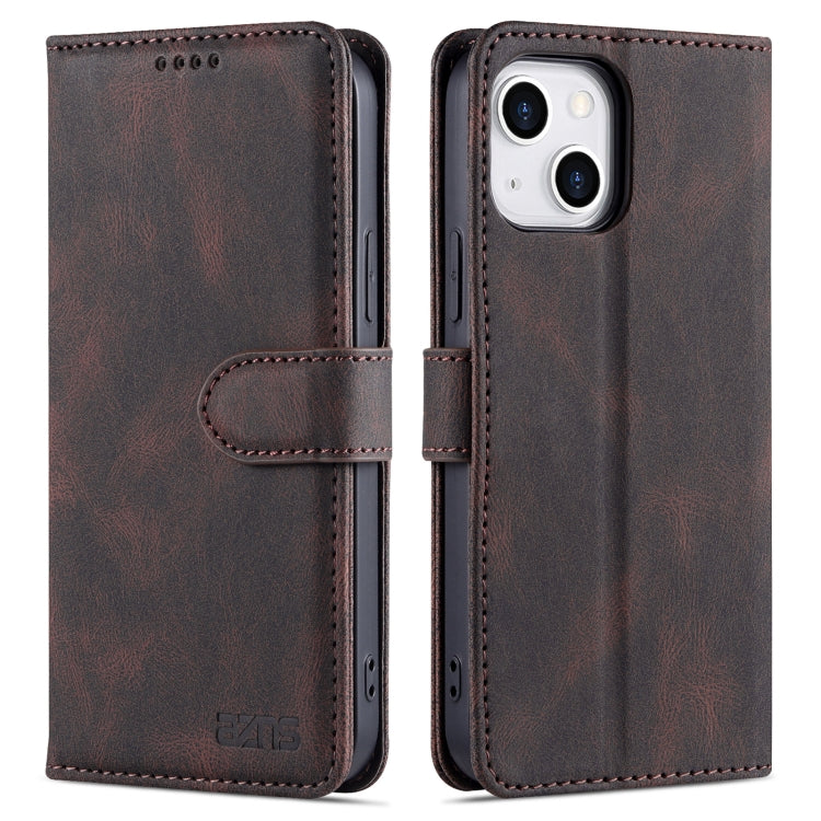 For iPhone 14 Plus AZNS Dream Second Generation Skin Feel PU+TPU Horizontal Flip Leather Phone Case