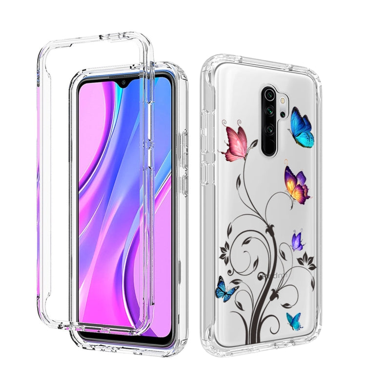 For Xiaomi Redmi 9 PC+TPU Transparent Painted Phone Case