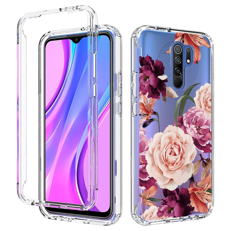 For Xiaomi Redmi 9 PC+TPU Transparent Painted Phone Case